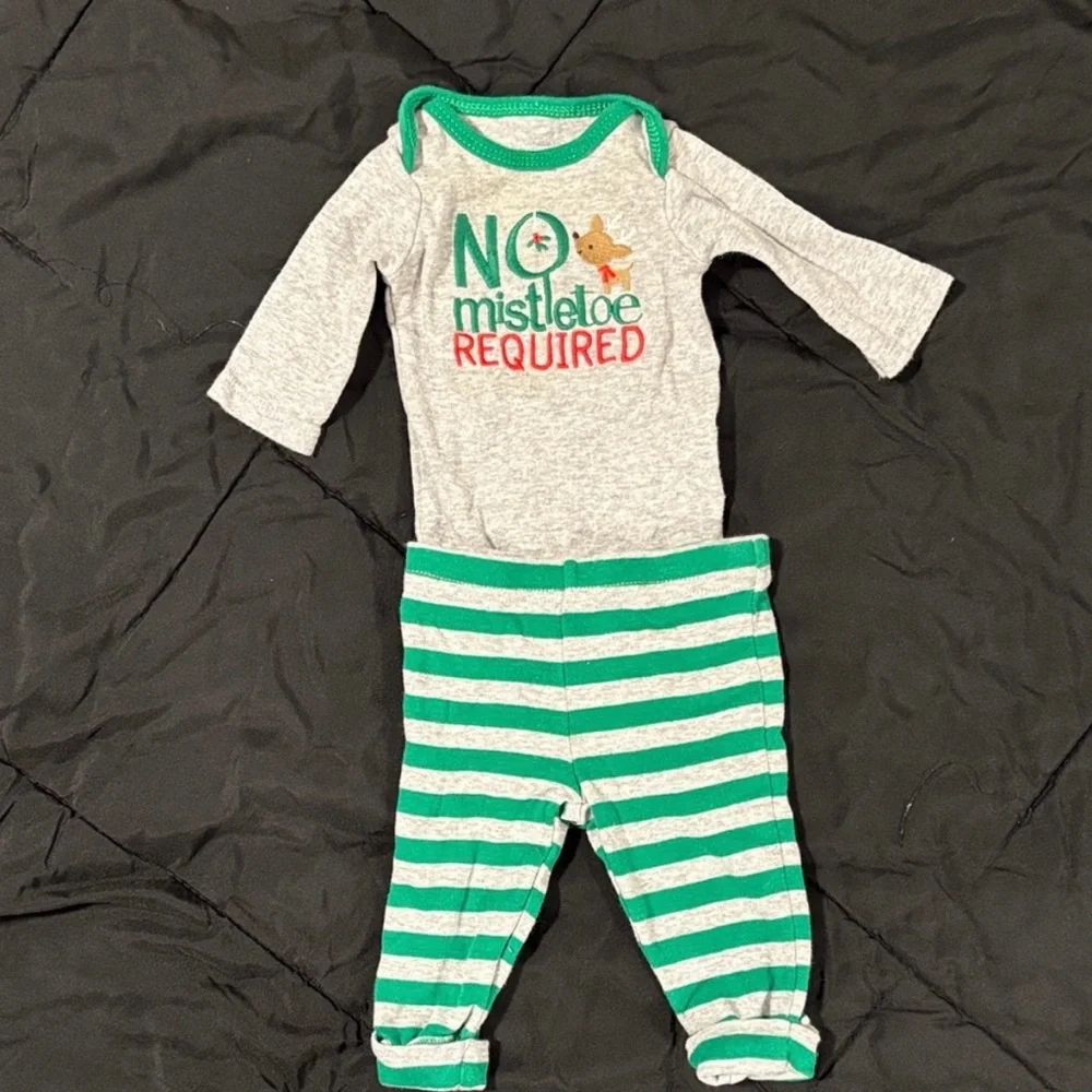 Carter's No Mistletoe Required Baby Outfit